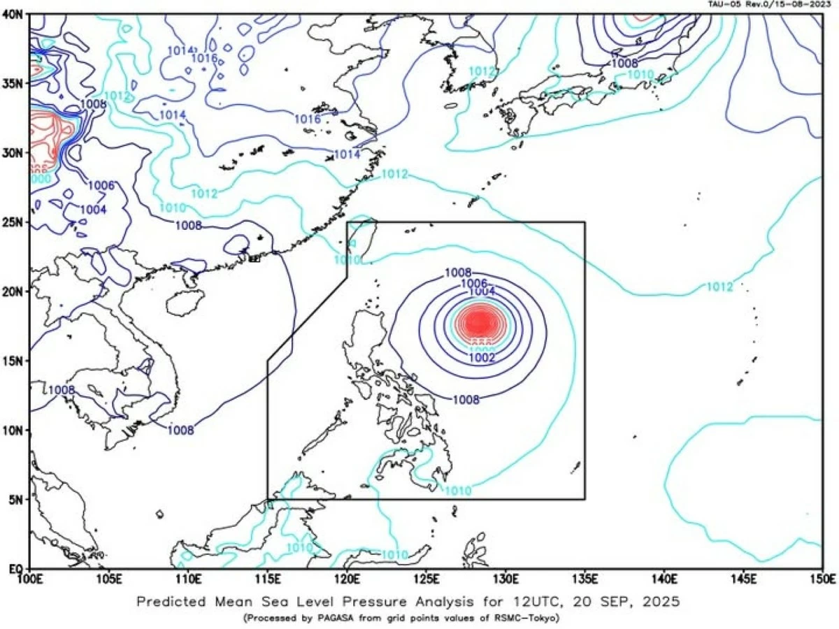 24-hour public weather forecast (PAGASA) 