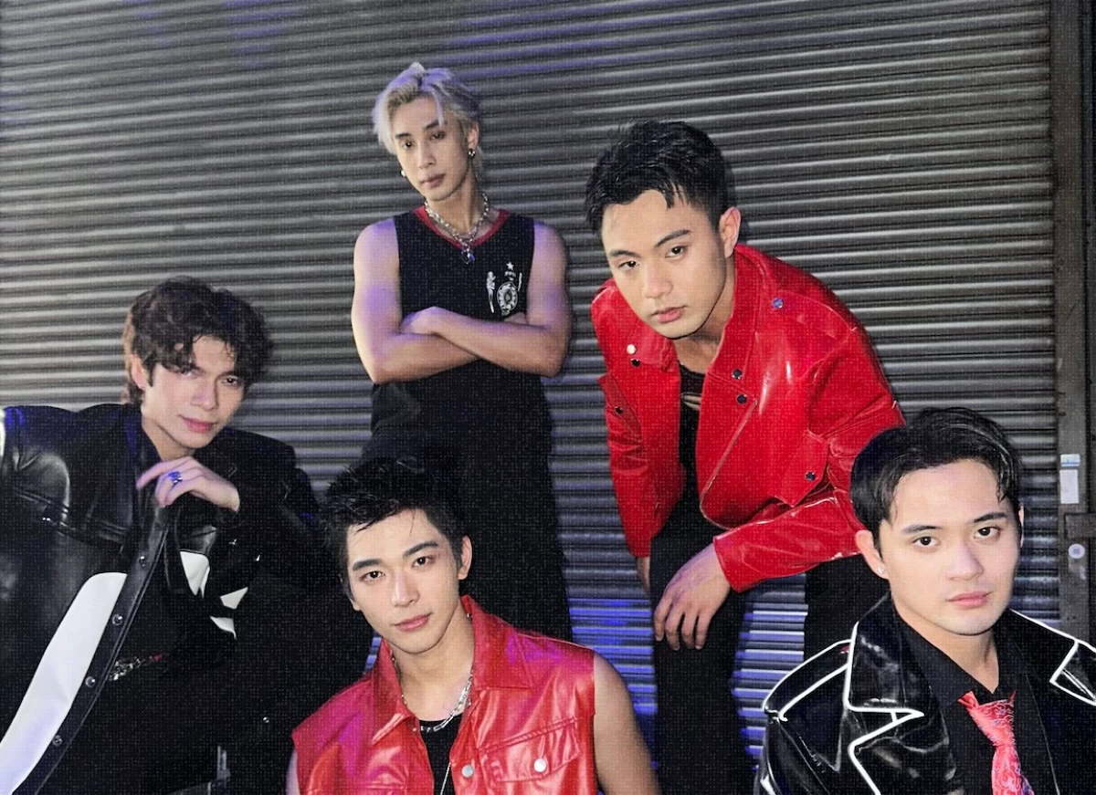 P-pop group BGYO. Clockwise: Mikki, JL, Akira, Gelo, and Nate.