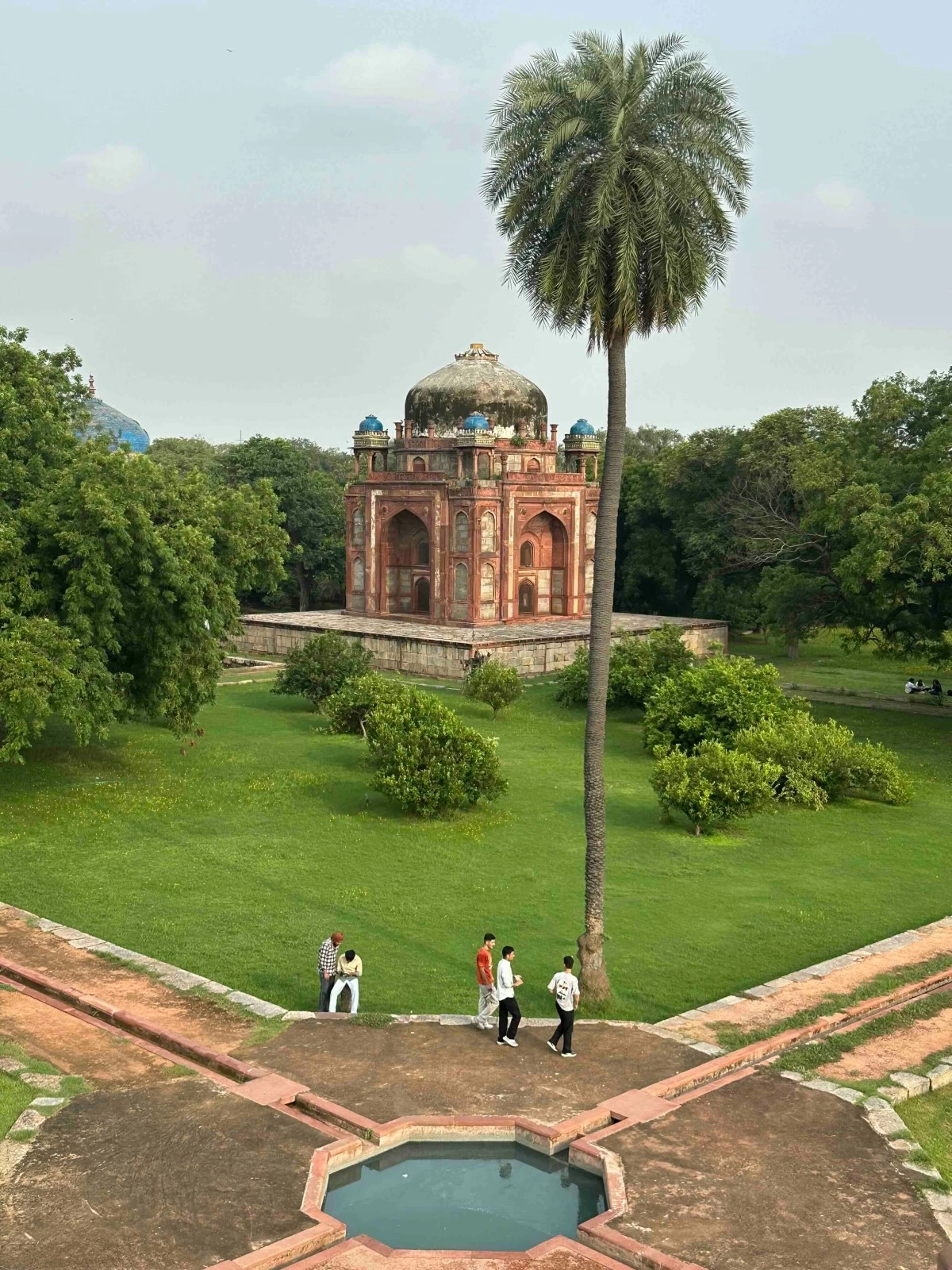One of the smaller red sandstone garden tombs at the Humayun’s Tomb complex.