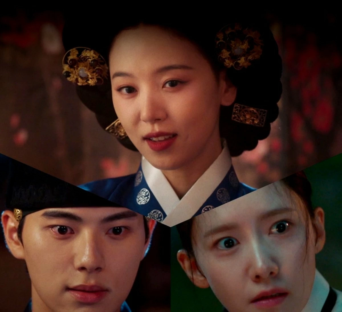 (Clockwise from top) Kang Han-na, Yoona and Lee Chae-min in 