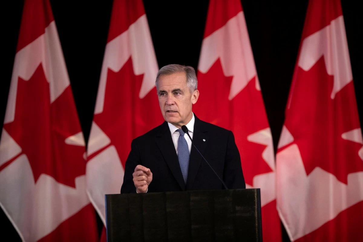 Canada Prime Minister Mark Carney delivers opening remarks at the Liberal caucus in Edmonton, Alberta, Canada on Wednesday, Sept. 10, 2025. (Amber Bracken/The Canadian Press via AP, File)