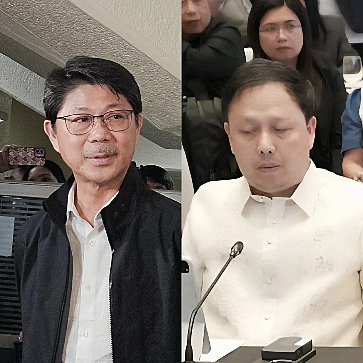 House Speaker Faustino "Bojie" Dy II (left), Ako Bicol Party-list Rep. Zaldy Co (MANILA BULLETIN, PPAB)