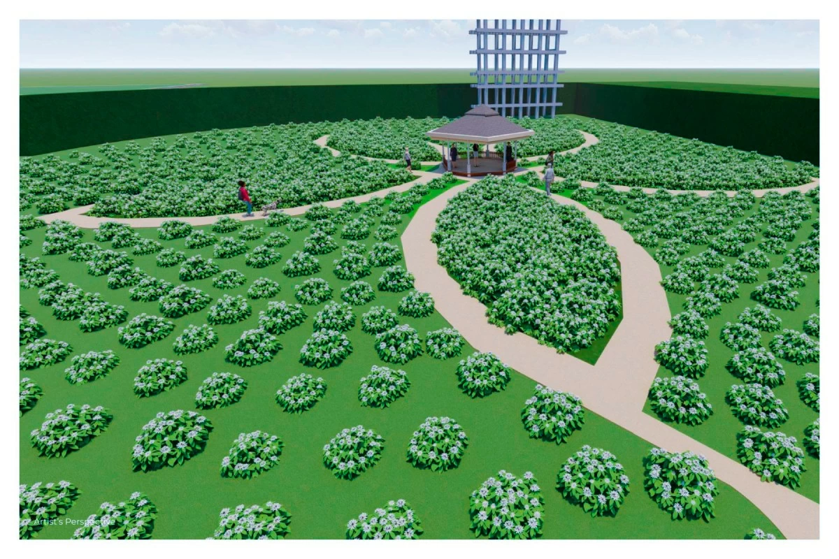 Sampaguita Park spans 4,300 square meters of green space.