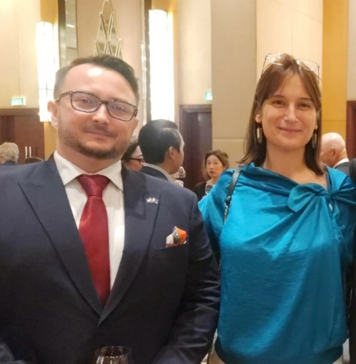 Arkadiusz Jan Tracz with Ambassador Vladislava Iordanova of Belgium Embassy