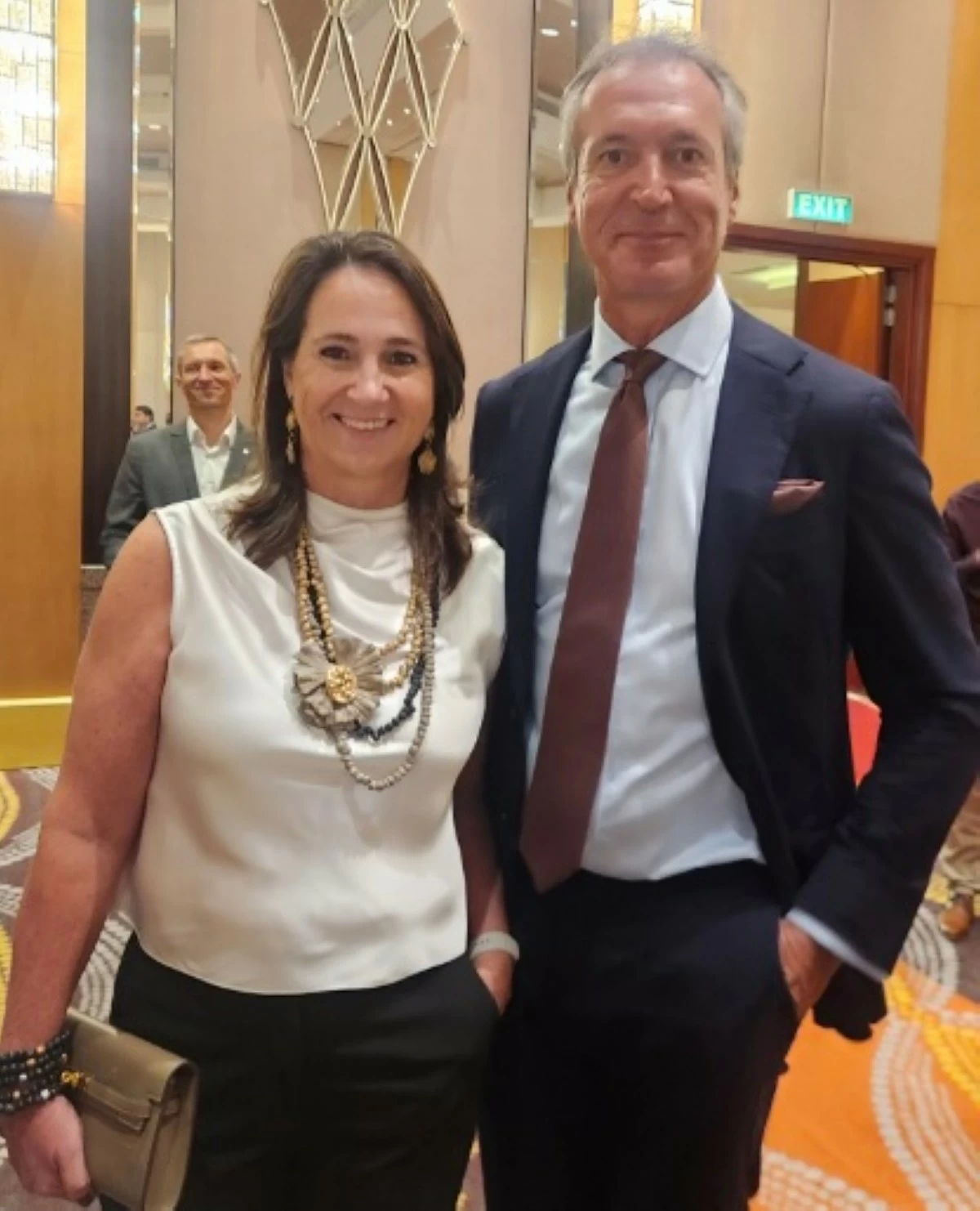 Netherlands Embassy Ambassador Maria Alfonsa Magdalena Geraedts and spouse Pieter Paul Henri Ten Bosch
