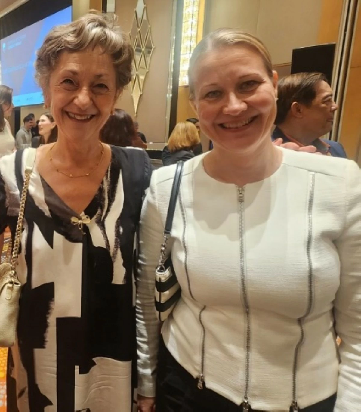 Ambassador Räduta-Dana Matache of Romania Embassy with Ambassador Saija Nurminen of Finland Embassy

