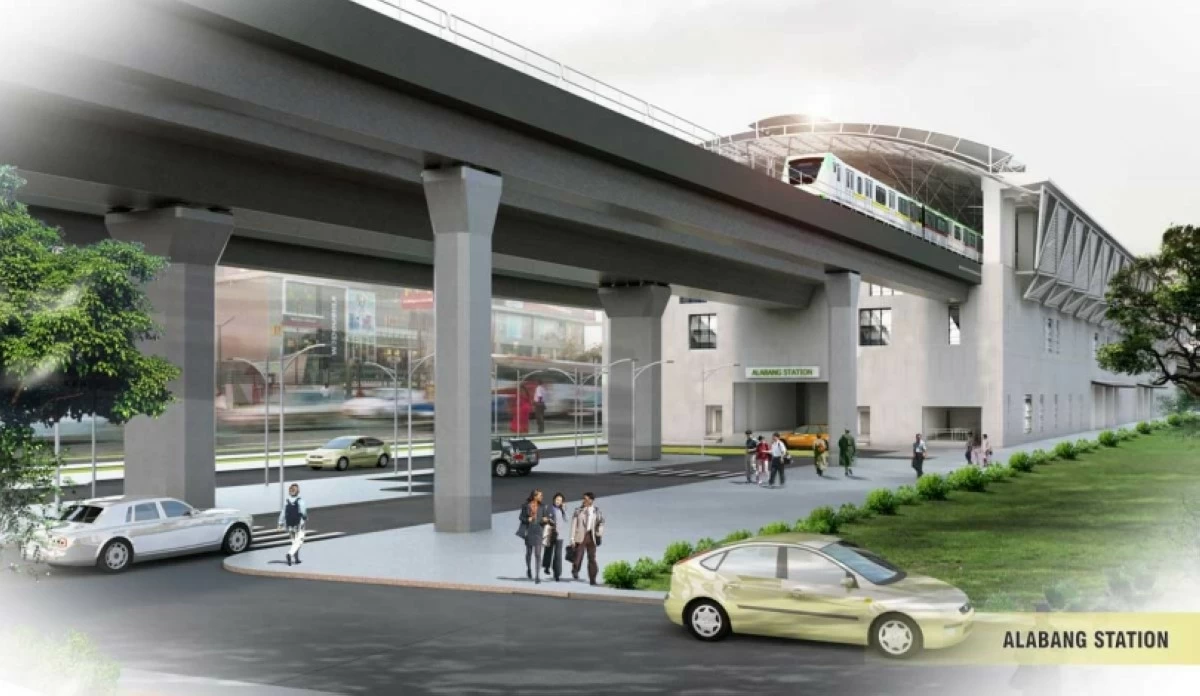 The planned Alabang station under the NSCR-EX Project (Photo from the NSCR website) 