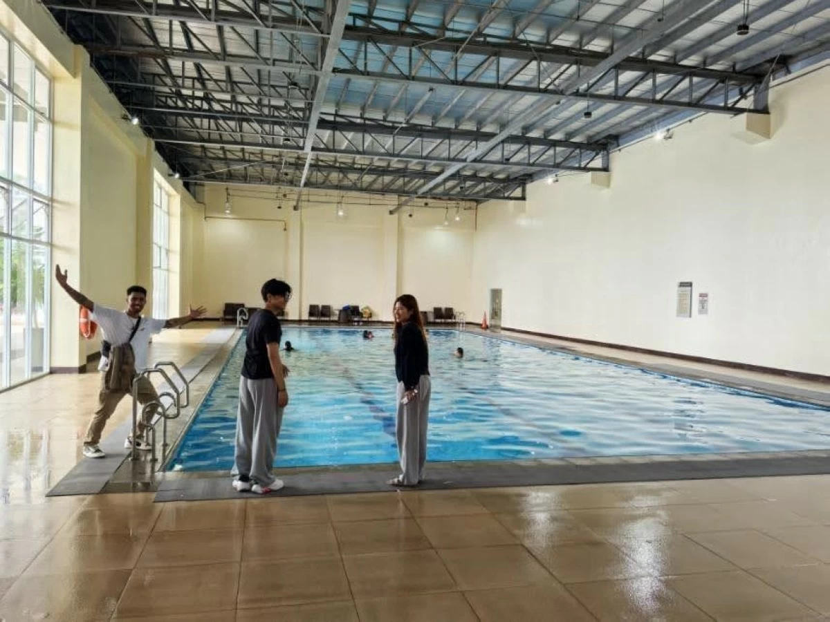 The Chuason kids spend their weekends at the indoor heated pool of Wind Residences in Tagaytay — a favorite family spot that makes condo living feel like a vacation all year round.
