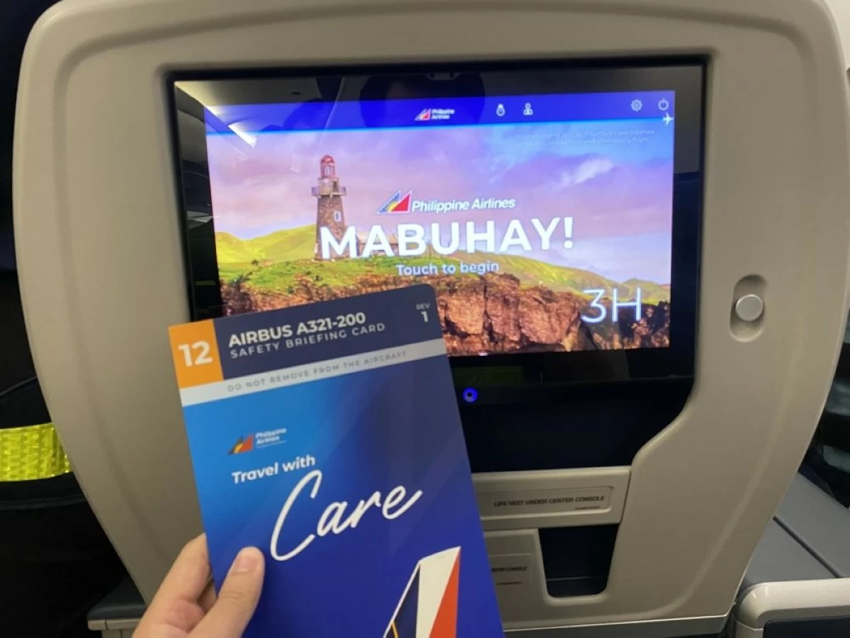 A new look for a better ride. PAL showcases its retrofitted A321ceo, which features new amenities like personal entertainment screens for all passengers and locally-made seats.