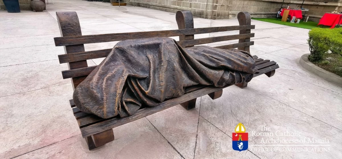 Homeless Jesus Sculpture (Photo: Archdiocese of Manila-Office of Communications)