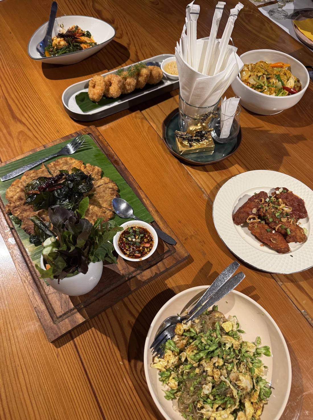 Just a few of the many authentic Thai dishes that were served that night
