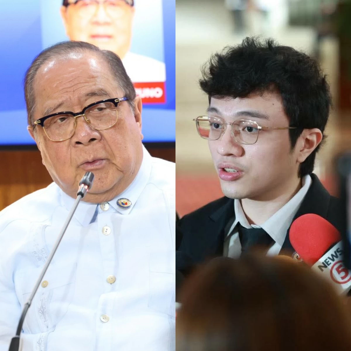 Antipolo City 1st district Rep. Ronaldo "Ronnie" Puno (left), Cavite 4th district Rep. Francisco "Kiko" Barzaga (PPAB, Facebook)