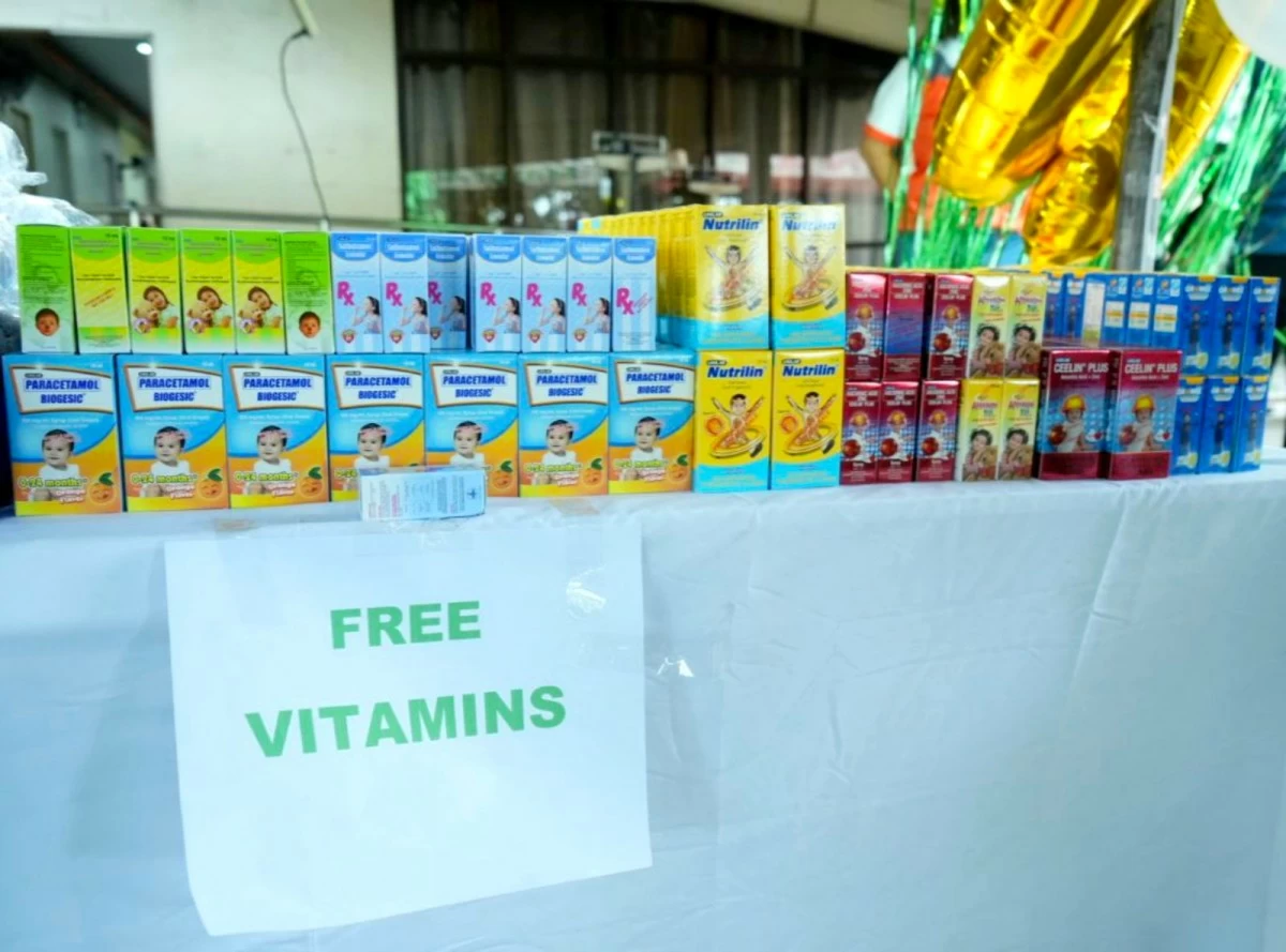 The Caloocan City Medical Center (CCMC) distributes free vitamins for children from Sept. 22 to 26 as part of its 60th founding anniversary celebration (Photo from Caloocan City Government)
