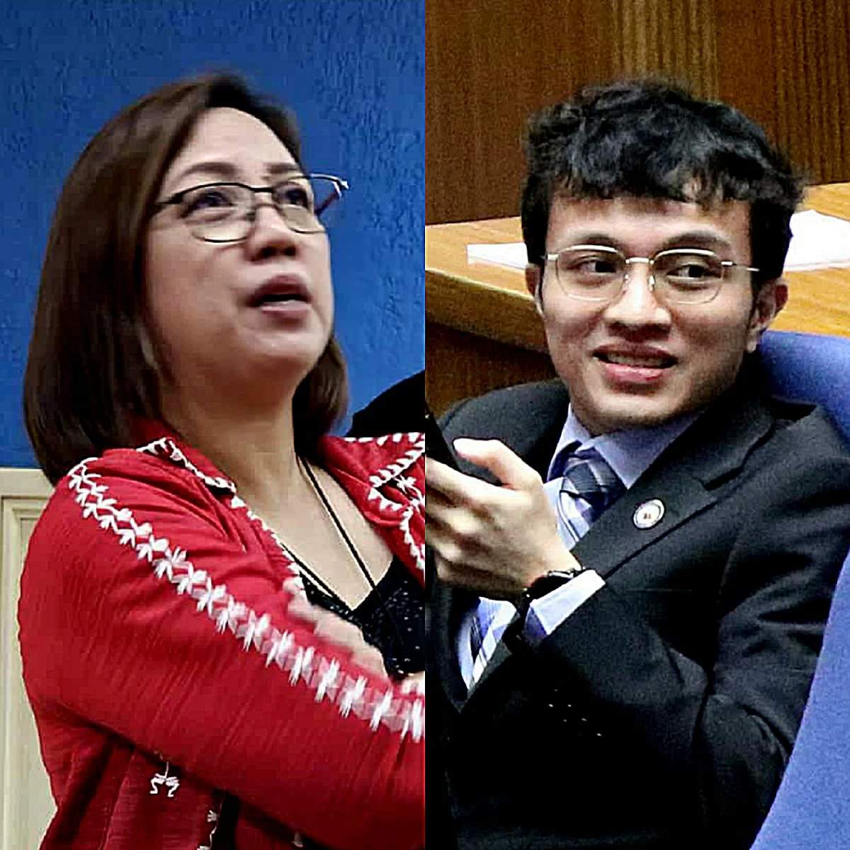 Iloilo 1st district Rep. Janette Garin (left), Cavite 4th district Rep. Francisco "Kiko" Barzaga (MANILA BULLETIN)