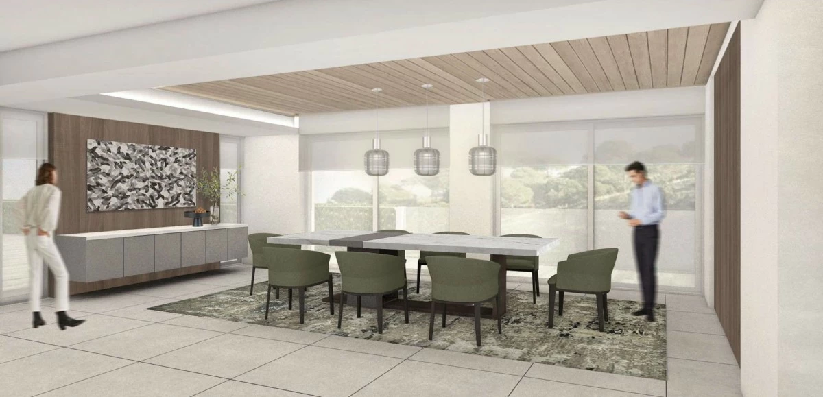 Artist’s perspective rendered photo: The Presidential Villa Dining Area — blending timeless charm with modern comfort.