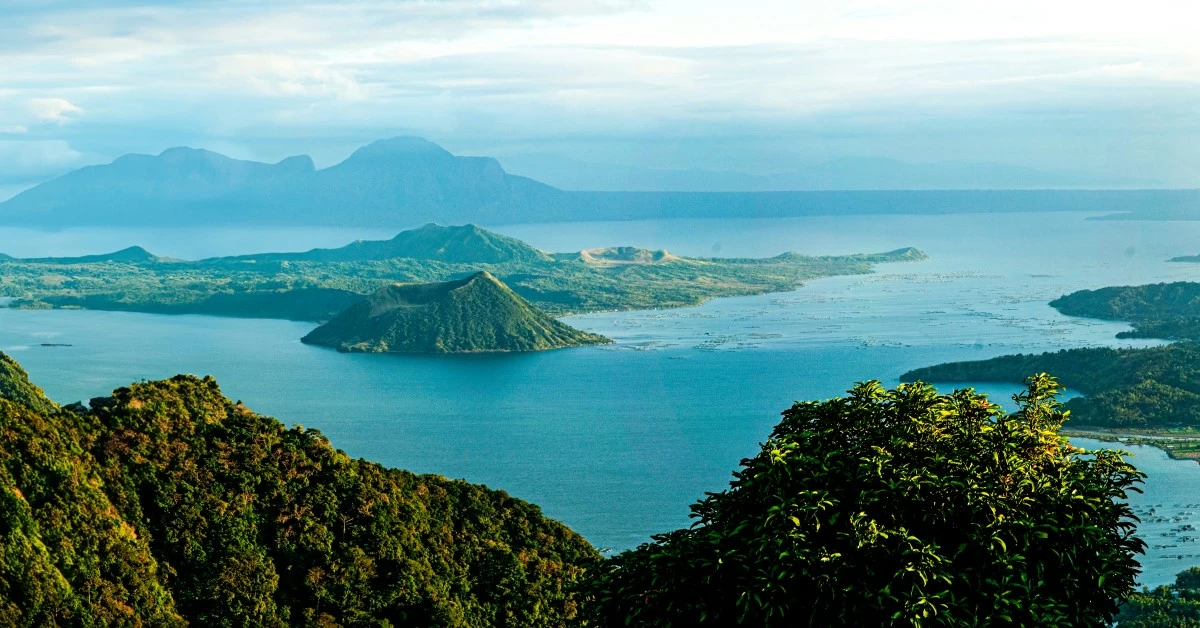 A panoramic paradise - the scenic view of Taal Volcano and Taal Lake from the Presidential Villa.

