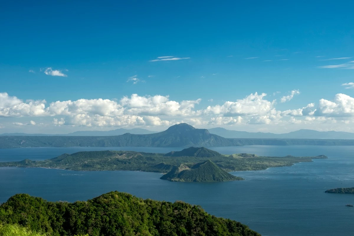 A panoramic paradise - the scenic view of Taal Volcano and Taal Lake from the Presidential Villa.
