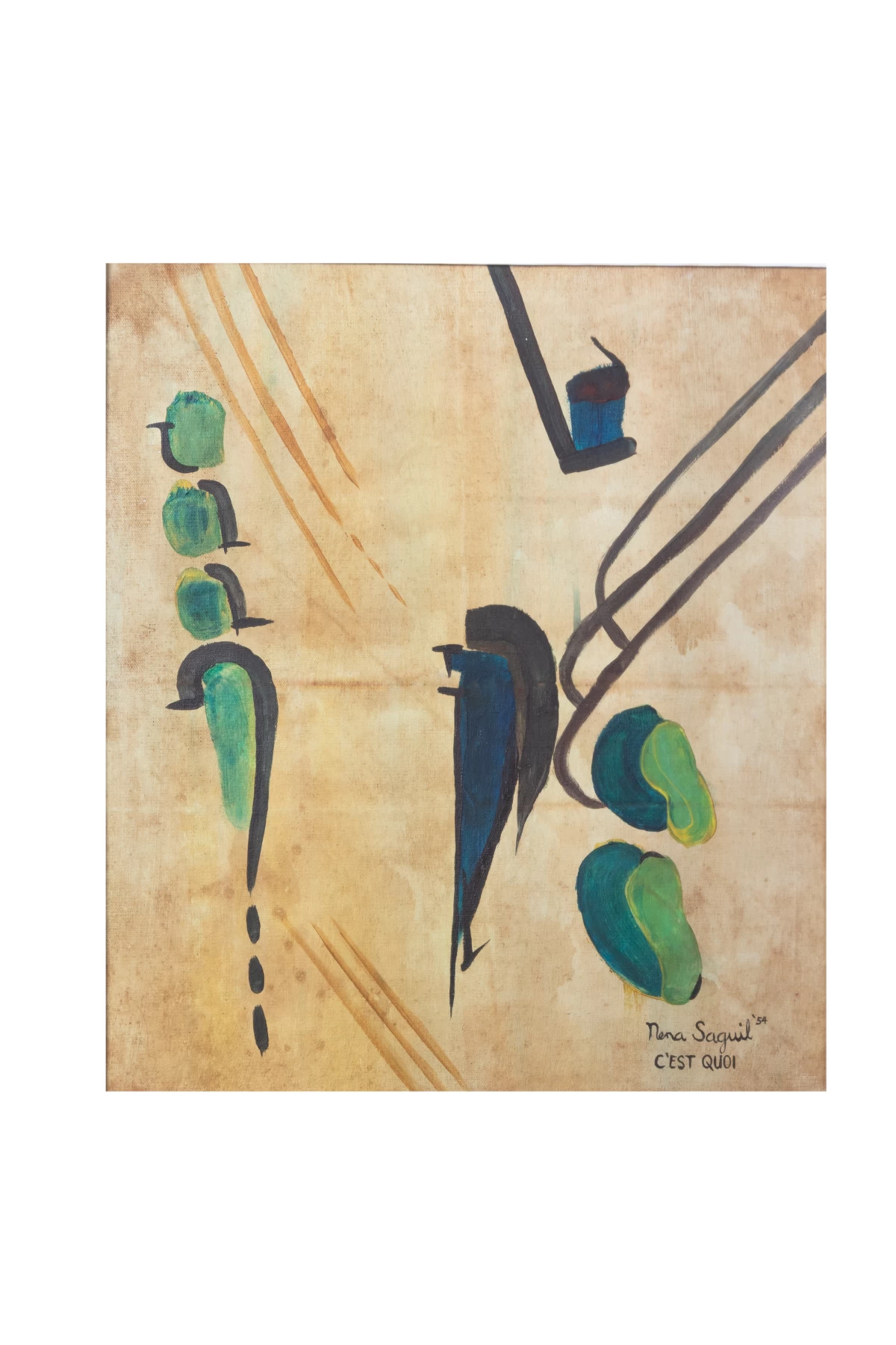 'UNTITLED' oil on canvas, 1954