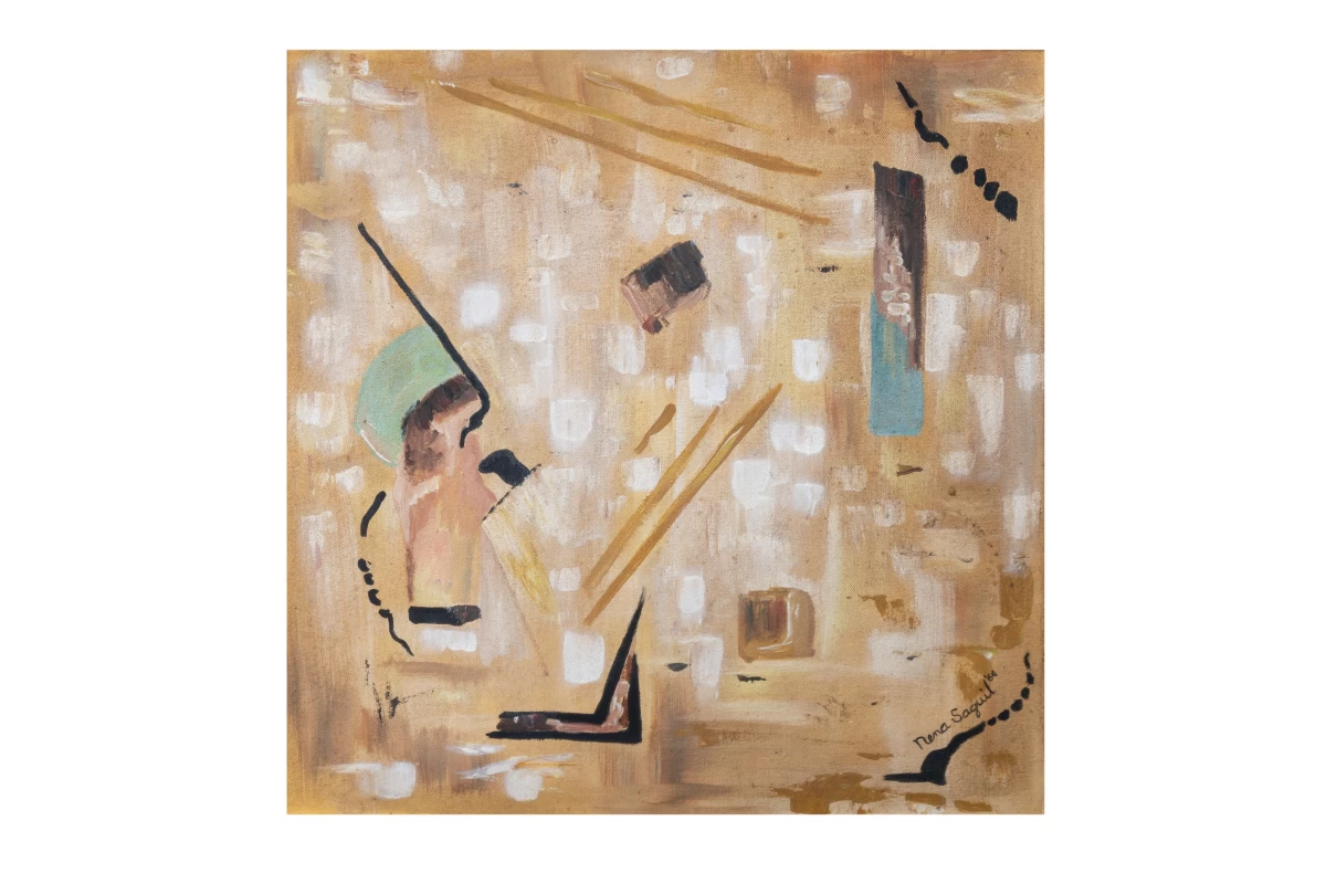 'UNTITLED' oil on canvas, 1964