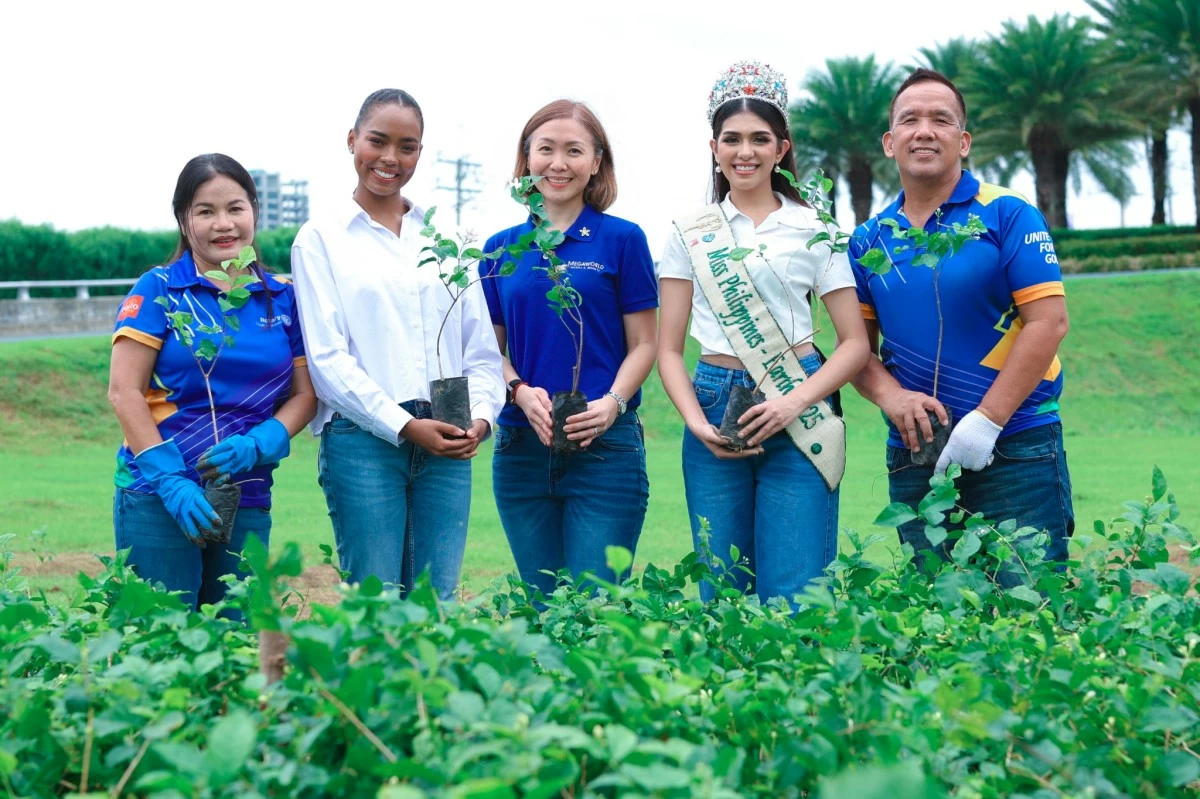 Miss Philippines Earth 2025 Joy Barcoma and Miss Universe Asia 2024 Chelsea Manalo joined the sowing ceremony at Southwoods City.
