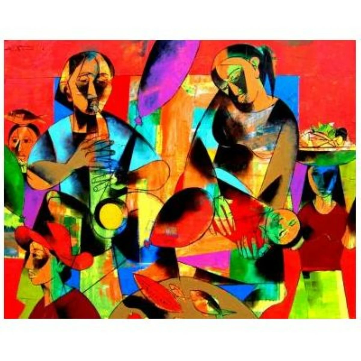 'SA PALENGKE' oil on canvas, 36x48 inches