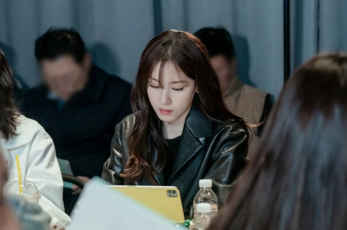 Seo Ji-hye  during a table-read for “Nice to Not Meet You” (Prime Video)
