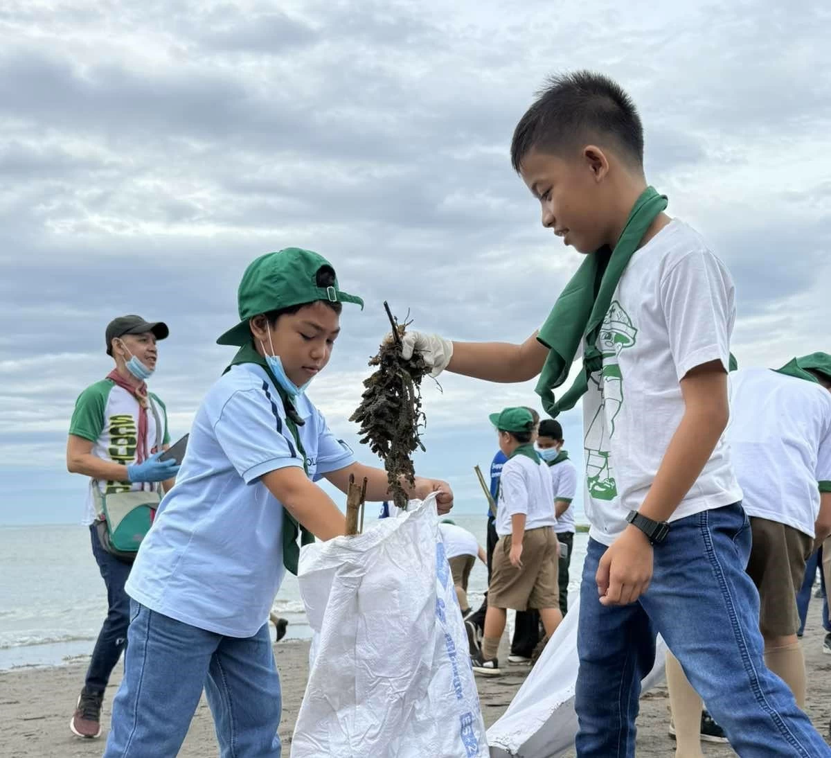 At SM City Lucena, participants young and old take part in the International Coastal Cleanup 2025, proving that local action is a powerful force for global change