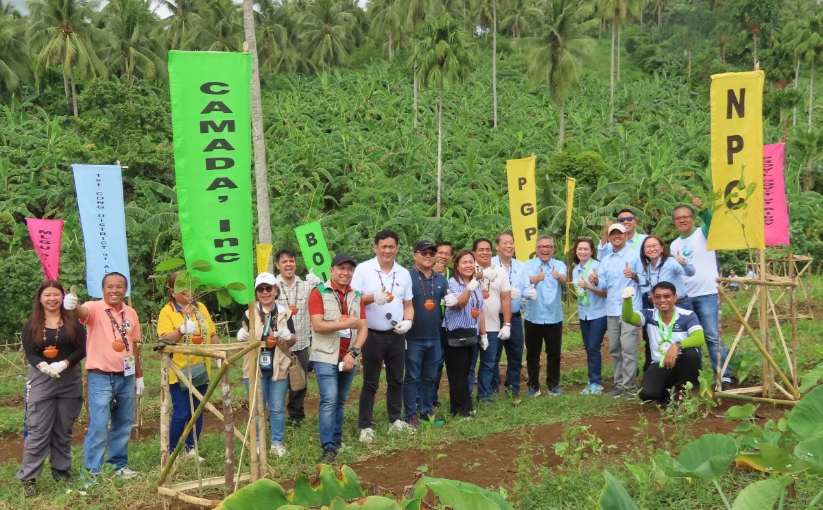The Philippine Geothermal Production Company, Inc. (PGPC), Southeast Asia's pioneering commercial geothermal energy provider, officially launched its "1 Million Trees" regreening initiative.  Leading the event was PGPC President Napoleon L. Saporsantos Jr. (standing 7th from the right), joined by key government and local officials: Tiwi Mayor Jose Morel Climaco, Malinao Mayor Sheryl Capus-Bilo, Malinao Vice Mayor Abe Cargullo, National Power Corporation Vice President Emmanuel Umali, DENR Assistant Regional Director Ronel Astor, and DOE Geothermal Management Division Chief Engineer Rainier Halcon. The program aims to plant one million trees in areas surrounding PGPC's existing and prospective geothermal steam fields.