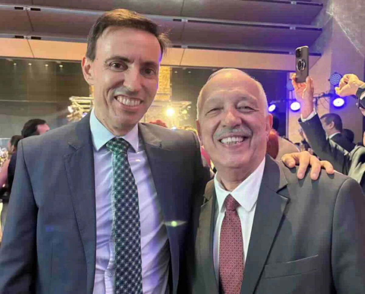 Gerson Cruz Gimenes of the Embassy of Brazil with Brazilian Ambassador Gilberto Fonseca Guimarães de Moura

