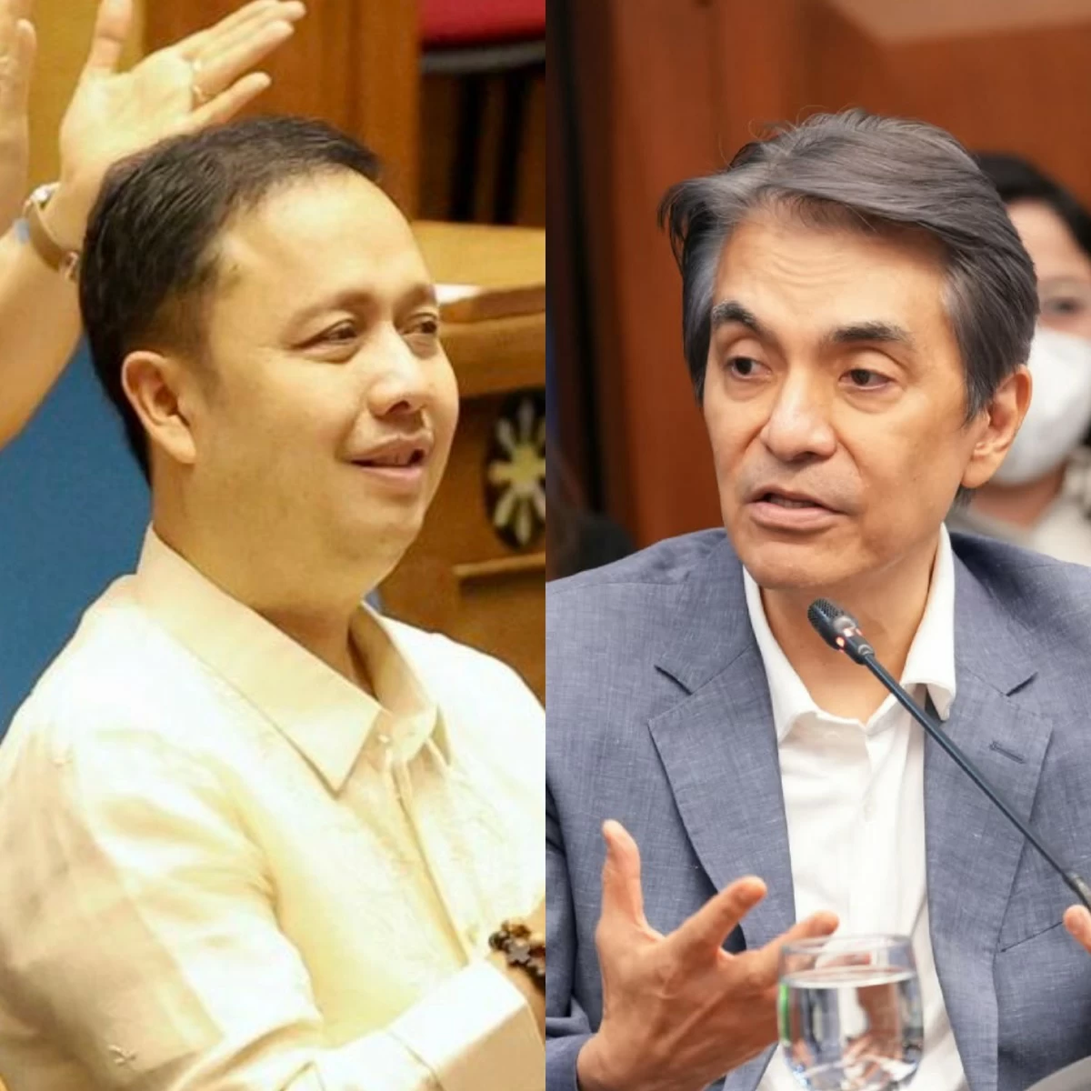 Former Ako Bicol Party-list Rep. Zaldy Co (left), Navotas City lone district Rep. Toby Tiangco (Contributed photo, Facebook)