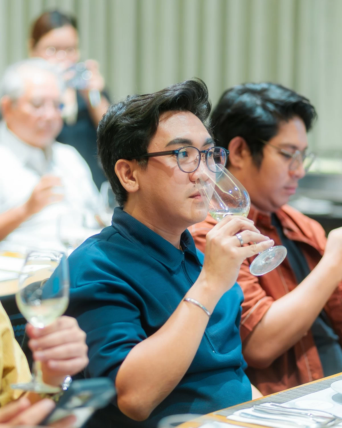 Participant during the Wine Appreciation session