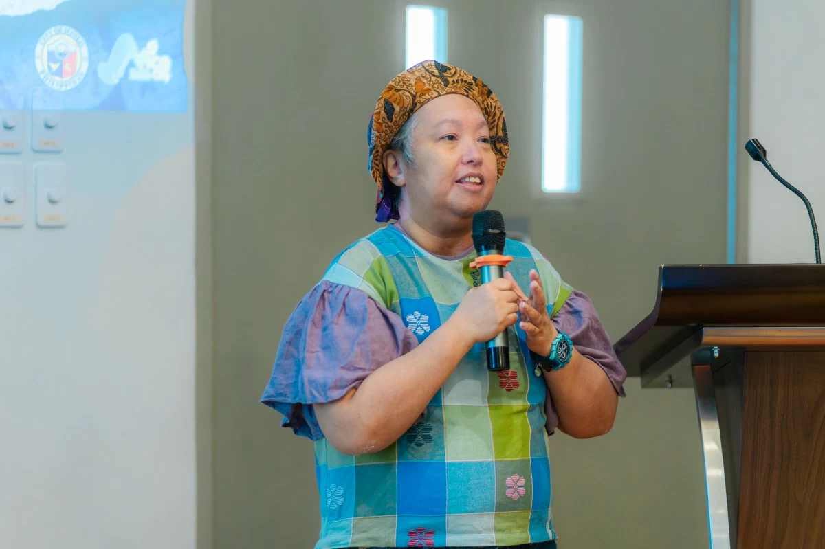 Ms. Leny Ledesma of MICE Iloilo during her opening about the City of Gastronomy