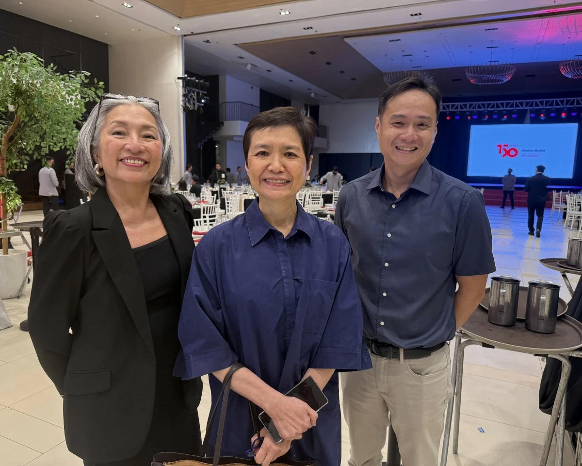 Judith Torres, Robina Gokongwei, and Oliver Chan