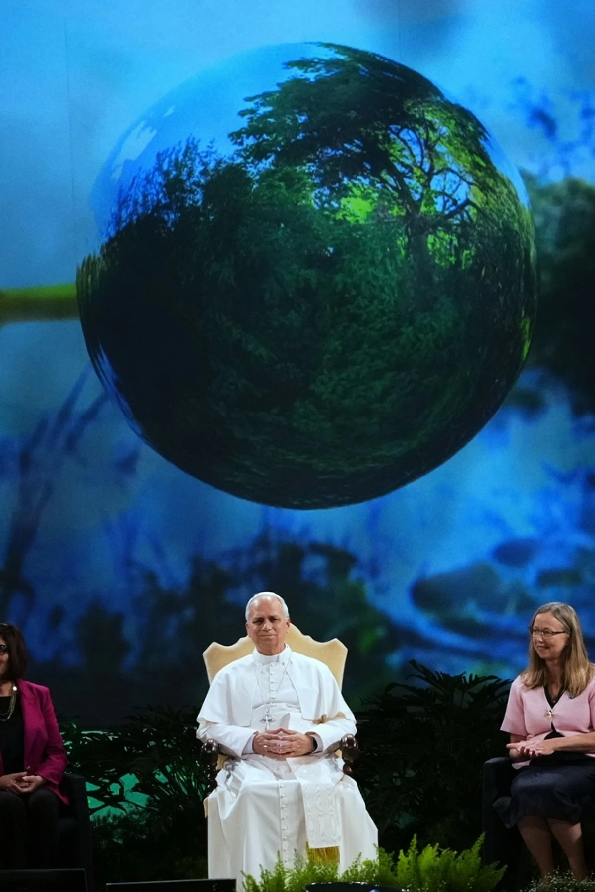 Pope Leo XIV takes aim at climate skeptics as he embraces predecessor's environmental legacy