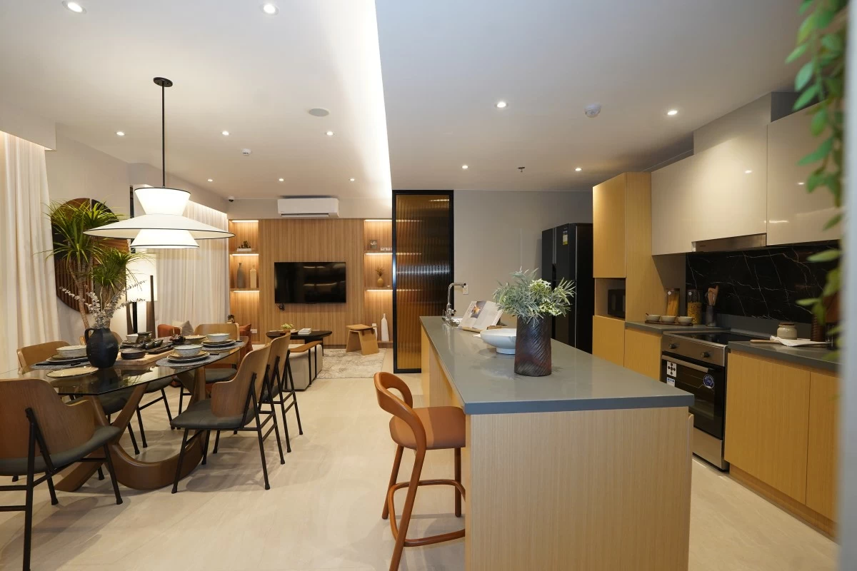 Three-bedroom model unit