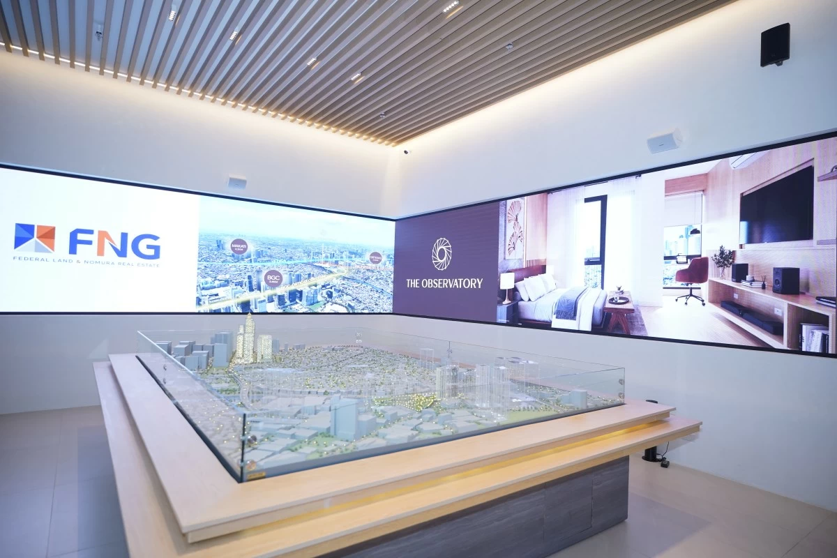 The scale model of The Observatory mixed-use township