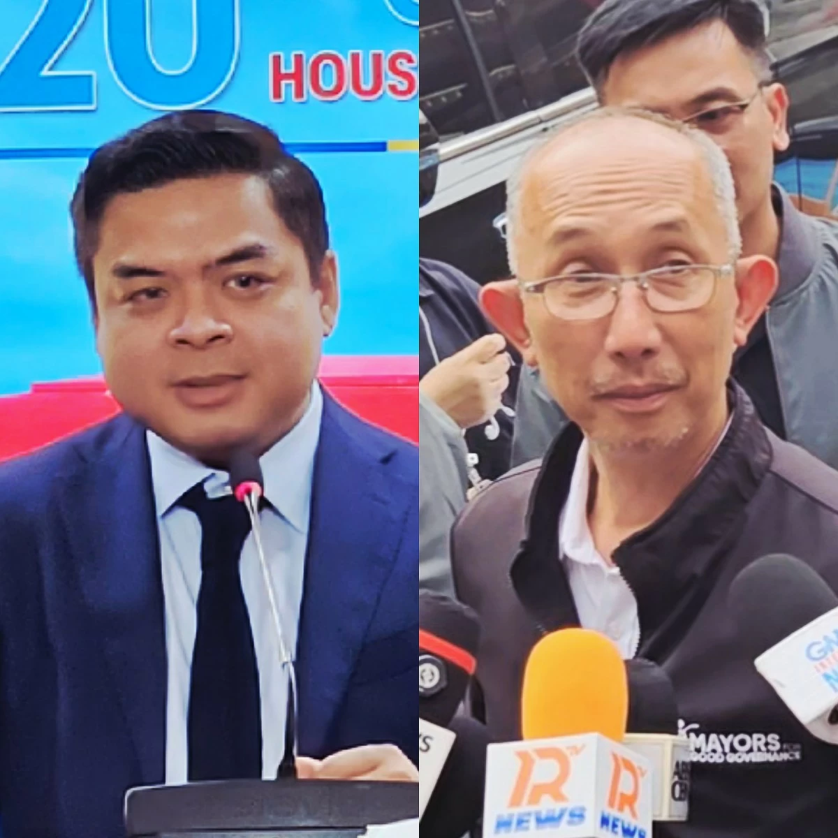 Bicol Saro Party-list Rep. Terry Ridon (left), Baguio City Mayor Benjamin Magalong (Ellson Quismorio/ MANILA BULLETIN)