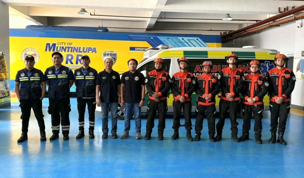 The Muntinlupa team deployed to Cebu (Photo from Mayor Biazon's Facebook account) 