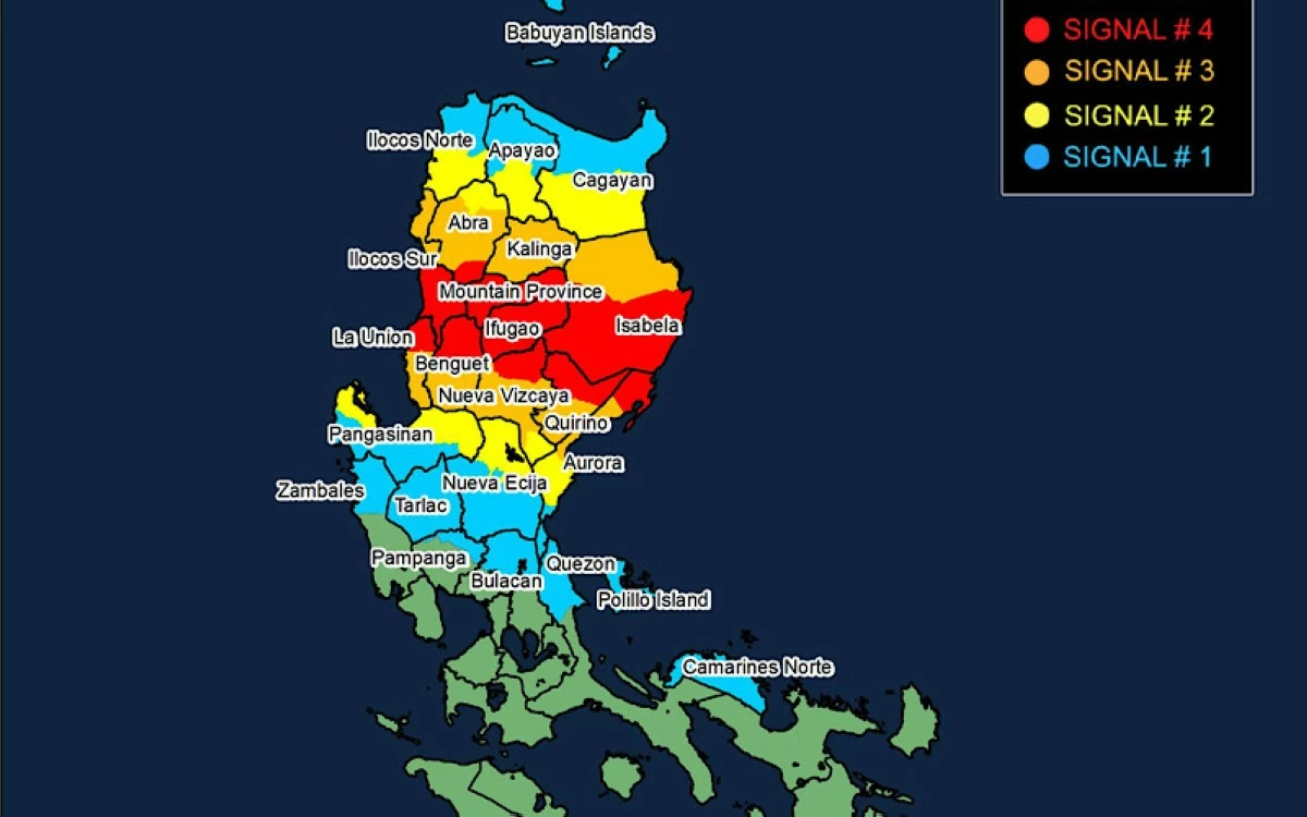 Typhoon Paolo makes landfall; Signal No. 4 raised