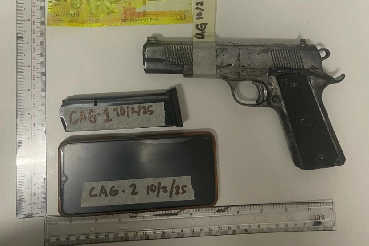 The firearm seized by the police in Muntinlupa (Photo from SPD)