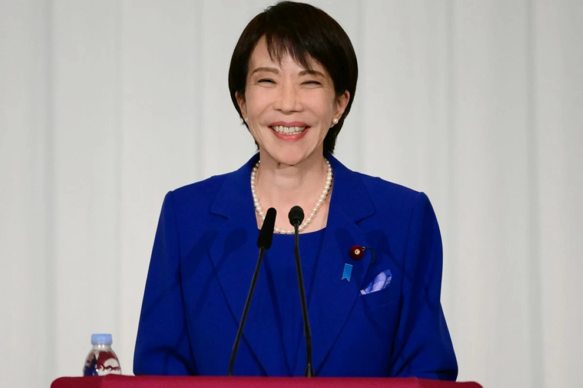 Sanae Takaichi, the newly-elected leader of Japan's ruling party, the Liberal Democratic Party (LDP), attends a press conference after the LDP presidential election in Tokyo Saturday, Oct. 4, 2025. (Yuichi Yamazaki/Pool Photo via AP)