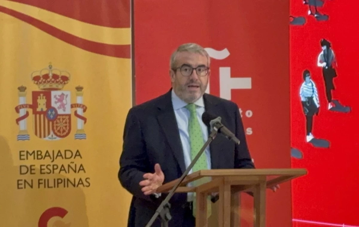 First Secretary Alvaro Garcia of Embassy of Spain delivers his welcome remarks 

