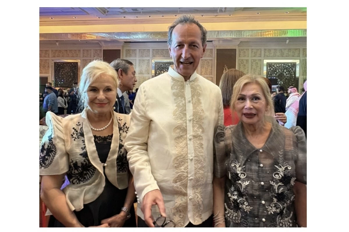Mme. Roswitha Brieger with Ambassador Johann Brieger of Embassy of Austria and Victoria Javier Assad
