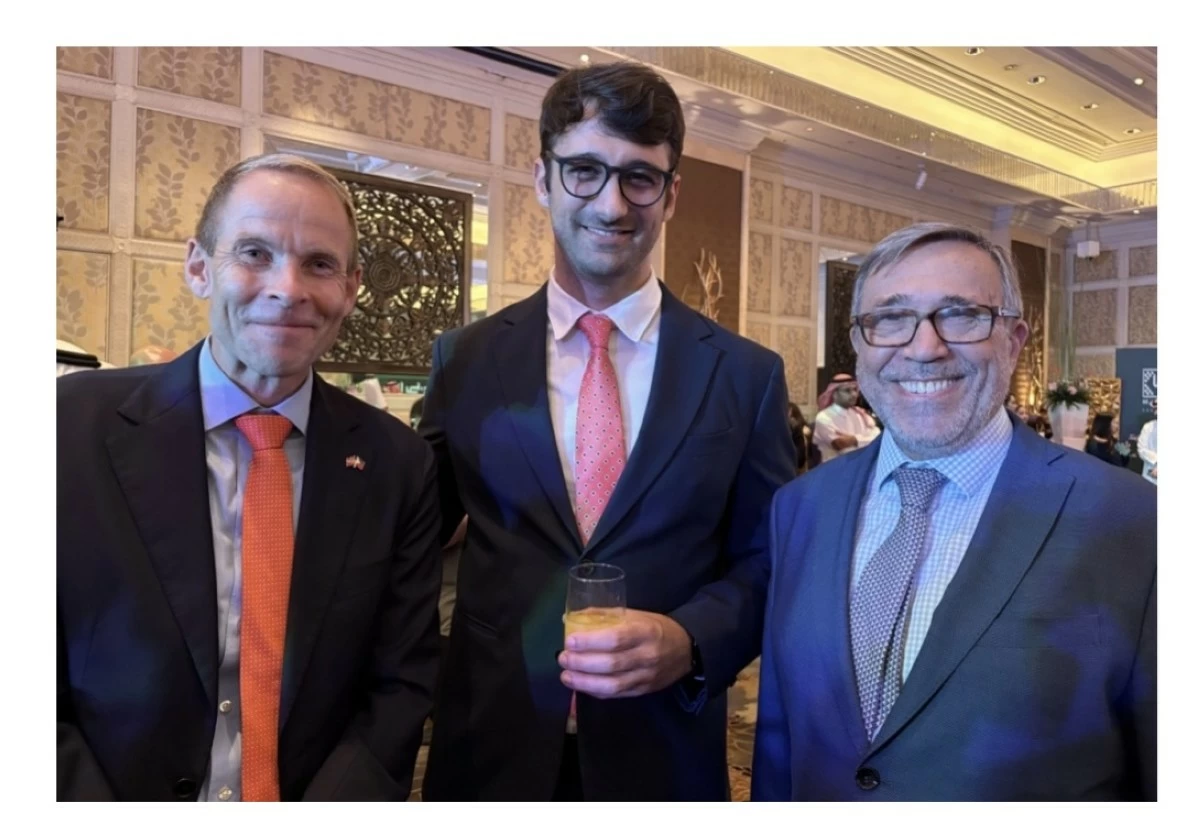 Ambassador Christian Halaas Lyster of the Embassy of Norway with Fabricio Sordoni of the Embassy of Argentina, and Ambassador Ricardo Luis Bocalandro

