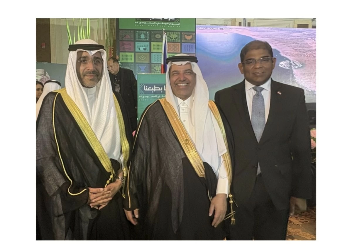 Ambassador Meshari Yousef Muhammad Al-nibari of the Embassy of Kuwait, Ambassador Faisal Ebraheem Alghamdi with Ambassador Abdul Malik Melvin Castelino of the Embassy of Malaysia
