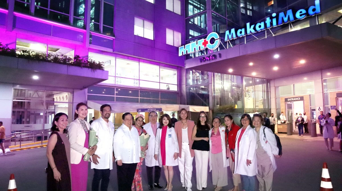 MakatiMed glows pink in solidarity with breast cancer awareness