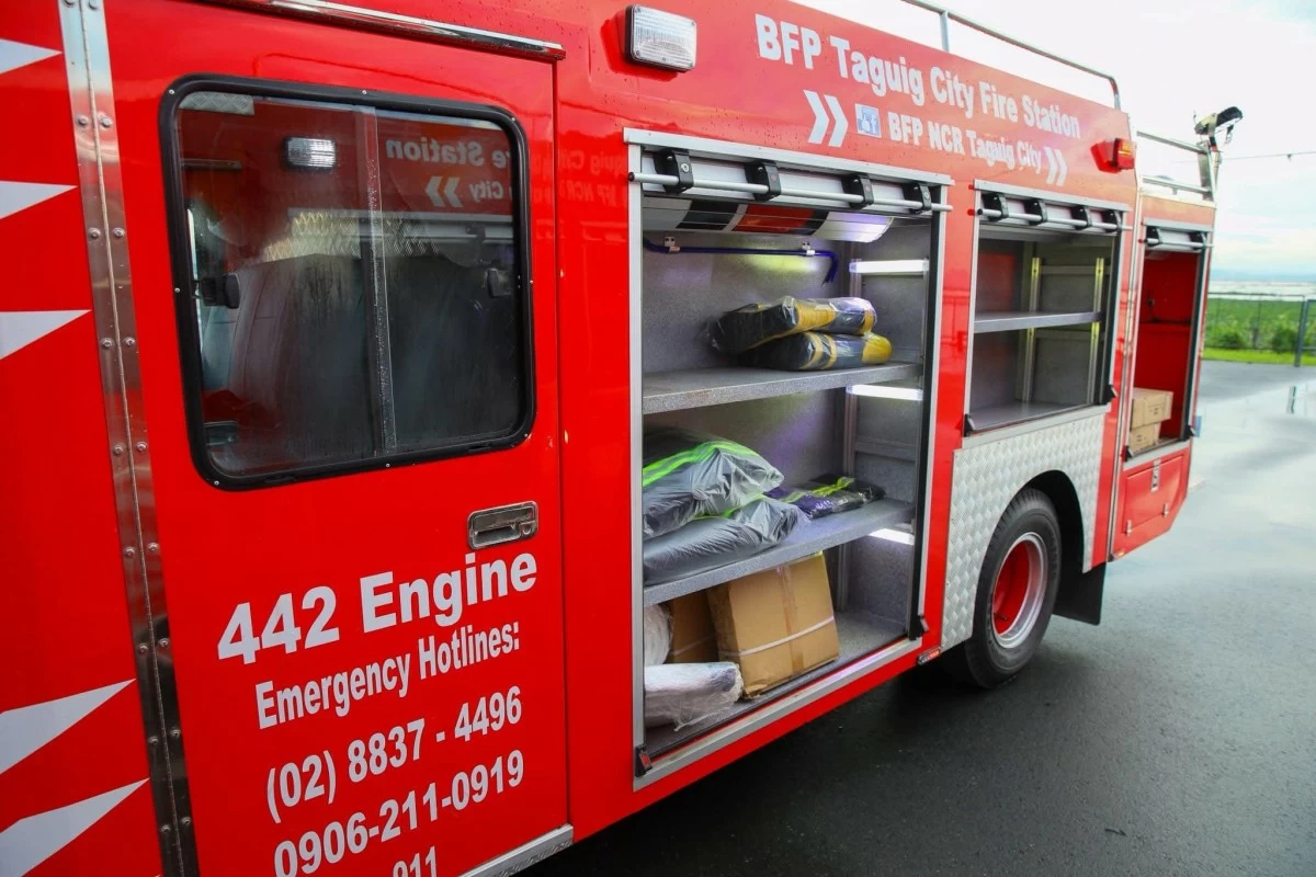 One of the new fire trucks turned over by the Taguig City government (Photo from the Taguig City government) 