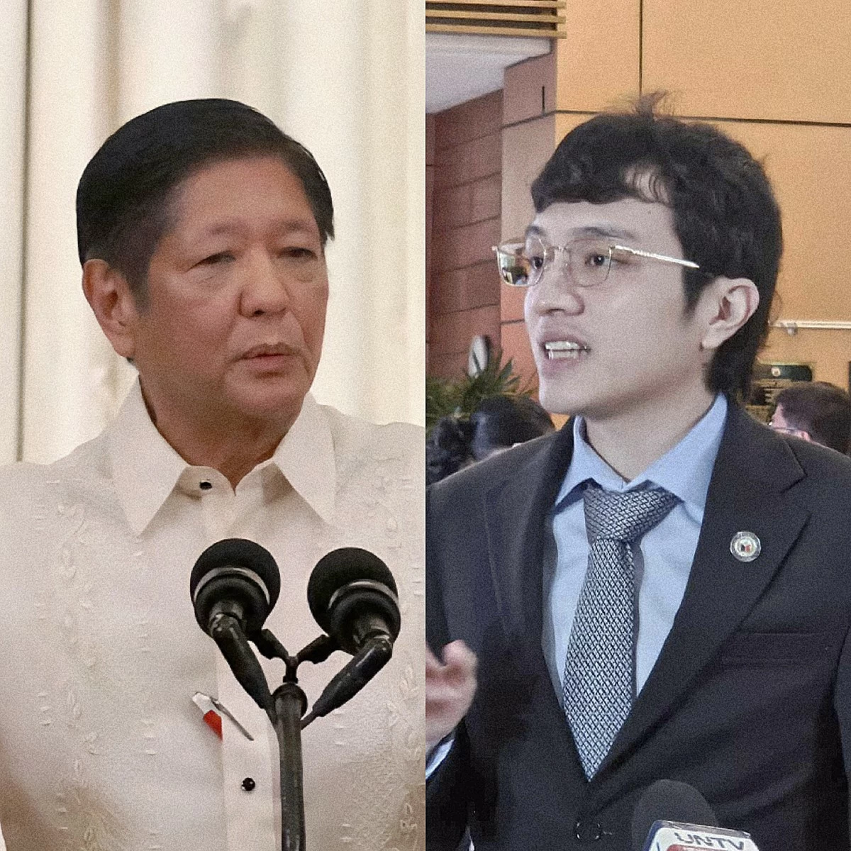 President Ferdinand "Bongbong" Marcos Jr. (left), Cavite 4th district Rep. Francisco "Kiko" Barzaga (MANILA BULLETIN)