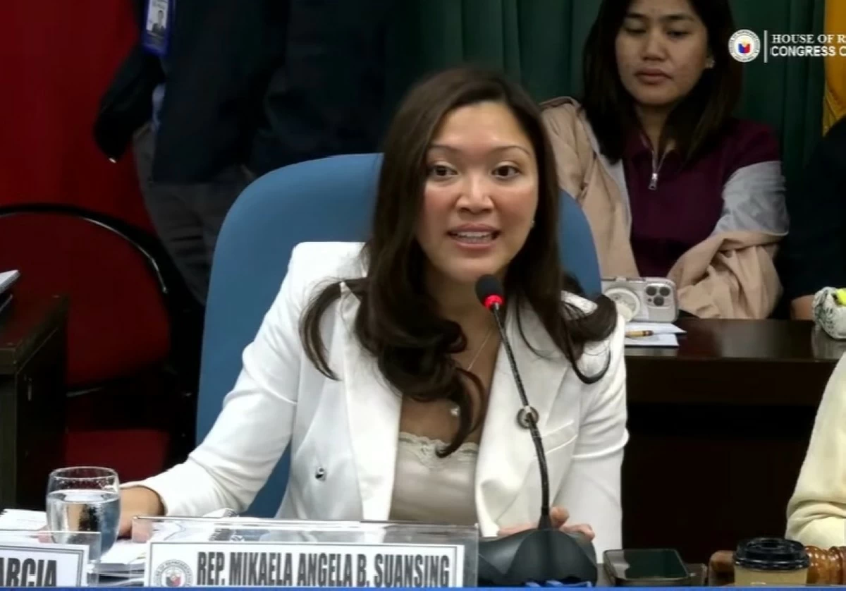 Nueva Ecija 1st district Rep. Mikaela Angela "Mika" Suansing (PPAB)