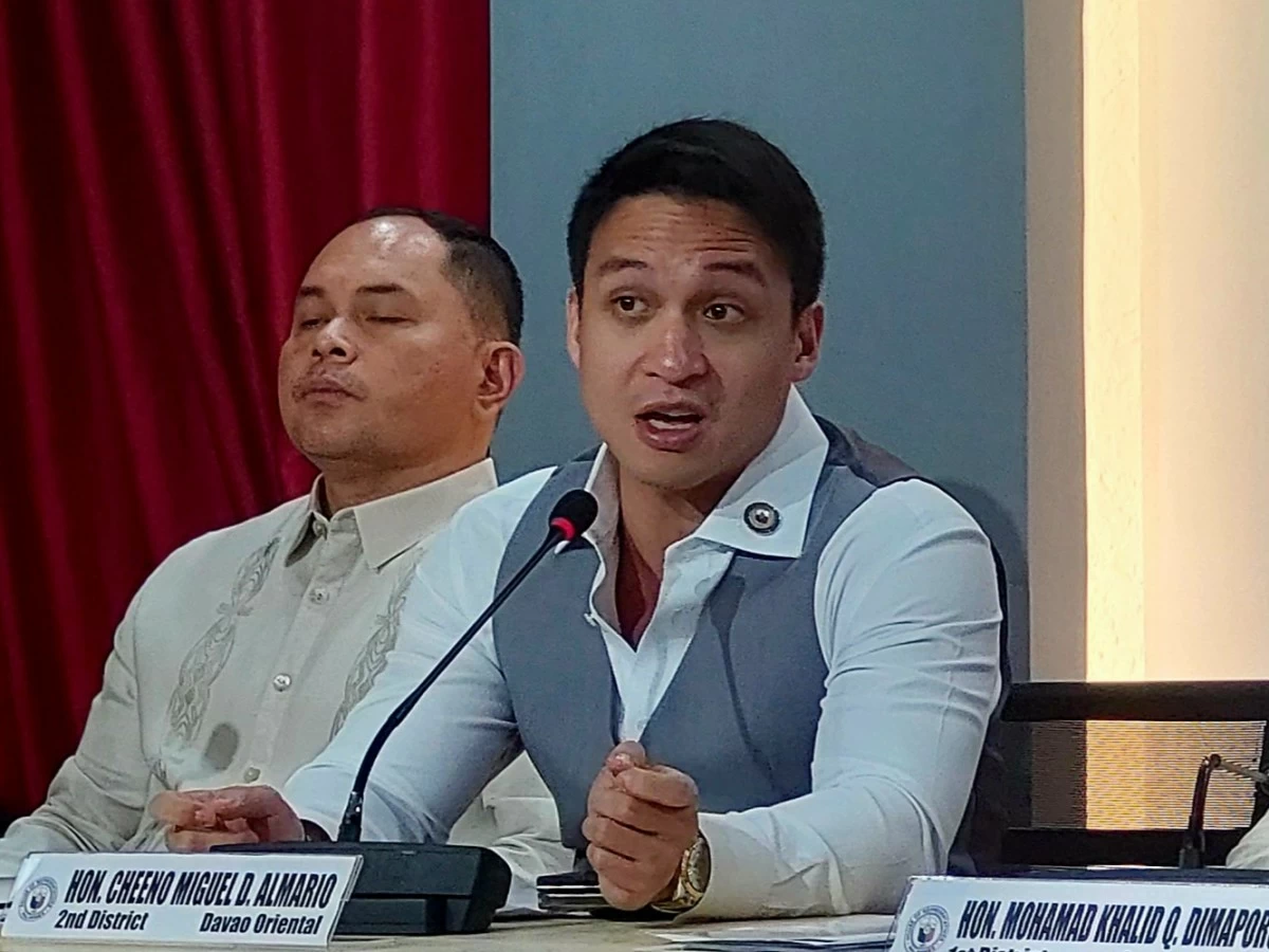 Davao Oriental 2nd district Rep. Cheeno Miguel Almario (Ellson Quismorio/ MANILA BULLETIN)
